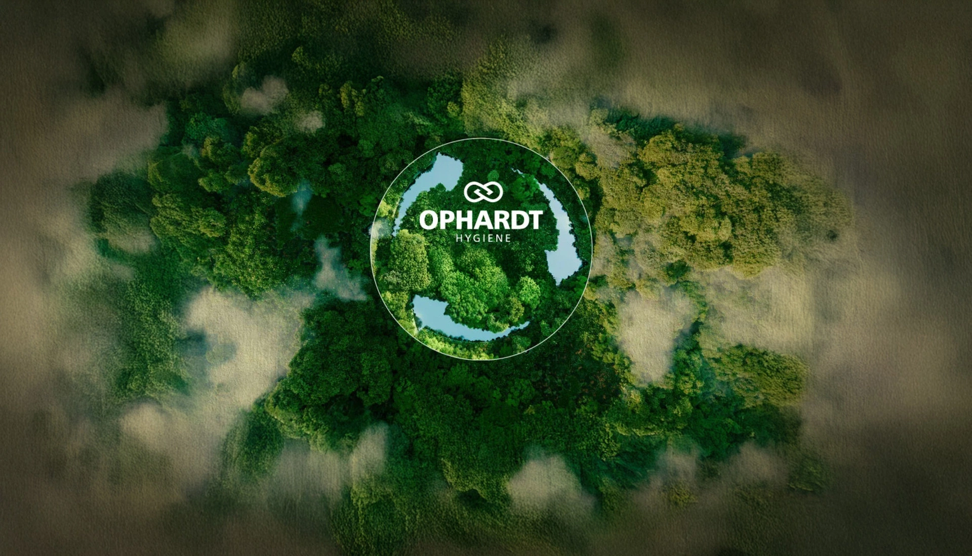 OPHARDT Hygiene Nachhaltigkeitsmotiv mit Wald